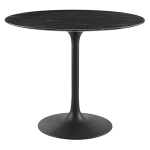 Lippa 36" Round Faux Marble Dining Table by Modway