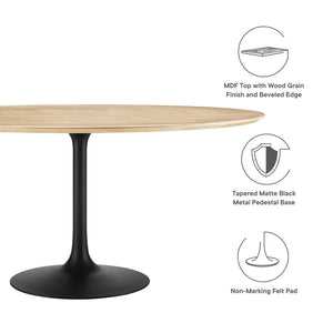 Lippa 60" Round Wood Dining Table by Modway