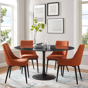Lippa 60" Round Faux Marble Dining Table by Modway