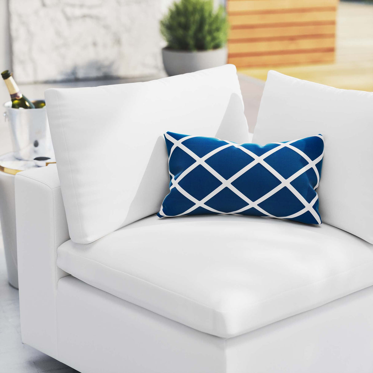 Commix Sunbrella Outdoor Patio Corner Chair by Modway