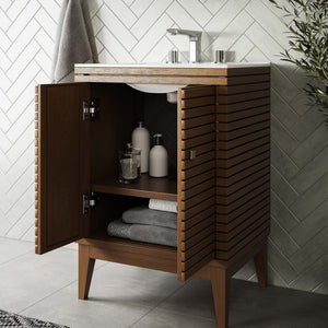 Ledger 24" Wood Bathroom Vanity Cabinet (Sink Basin Not Included) by Modway