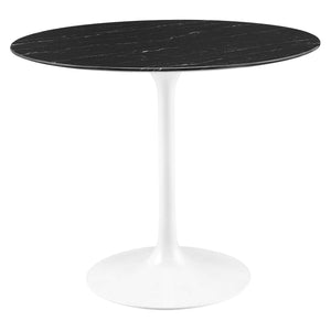 Lippa 36" Round Faux Marble Dining Table by Modway