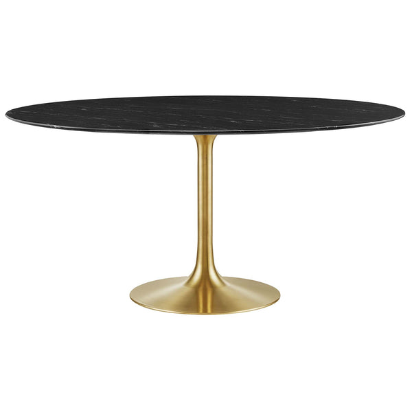 Lippa 60" Round Faux Marble Dining Table by Modway