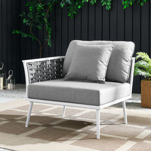 Stance Outdoor Patio Aluminum Left-Facing Armchair by Modway