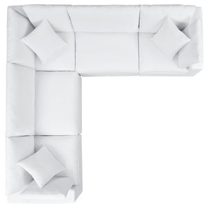 Commix 5-Piece Sunbrella Outdoor Patio Sectional Sofa by Modway