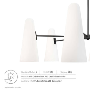 Beacon 6-Light Chandelier by Modway