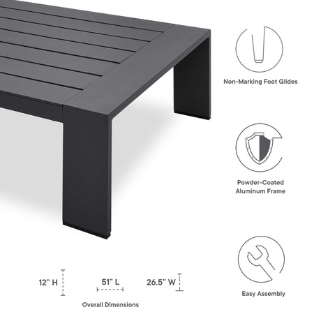 Tahoe Outdoor Patio Coffee Table by Modway