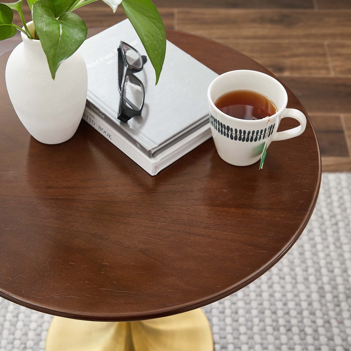 Lippa 20" Round Wood Side Table by Modway