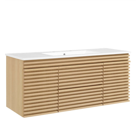 Render 48" Wall-Mount Bathroom Vanity by Modway