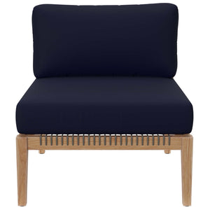 Clearwater Outdoor Patio Teak Wood Armless Chair by Modway