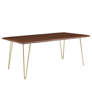 Ardor 74" Live Edge Acacia Wood Dining Table by Modway