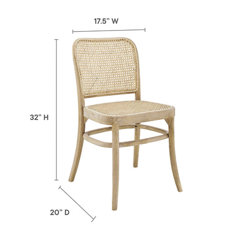 Winona Wood Dining Side Chair Set of 2 by Modway