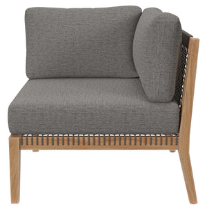 Clearwater Outdoor Patio Teak Wood Loveseat by Modway