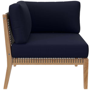 Clearwater Outdoor Patio Teak Wood Sofa by Modway