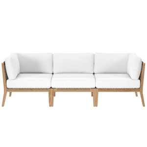 Clearwater Outdoor Patio Teak Wood Sofa by Modway