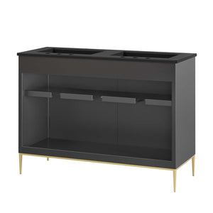 Awaken 48" Double Sink Bathroom Vanity by Modway