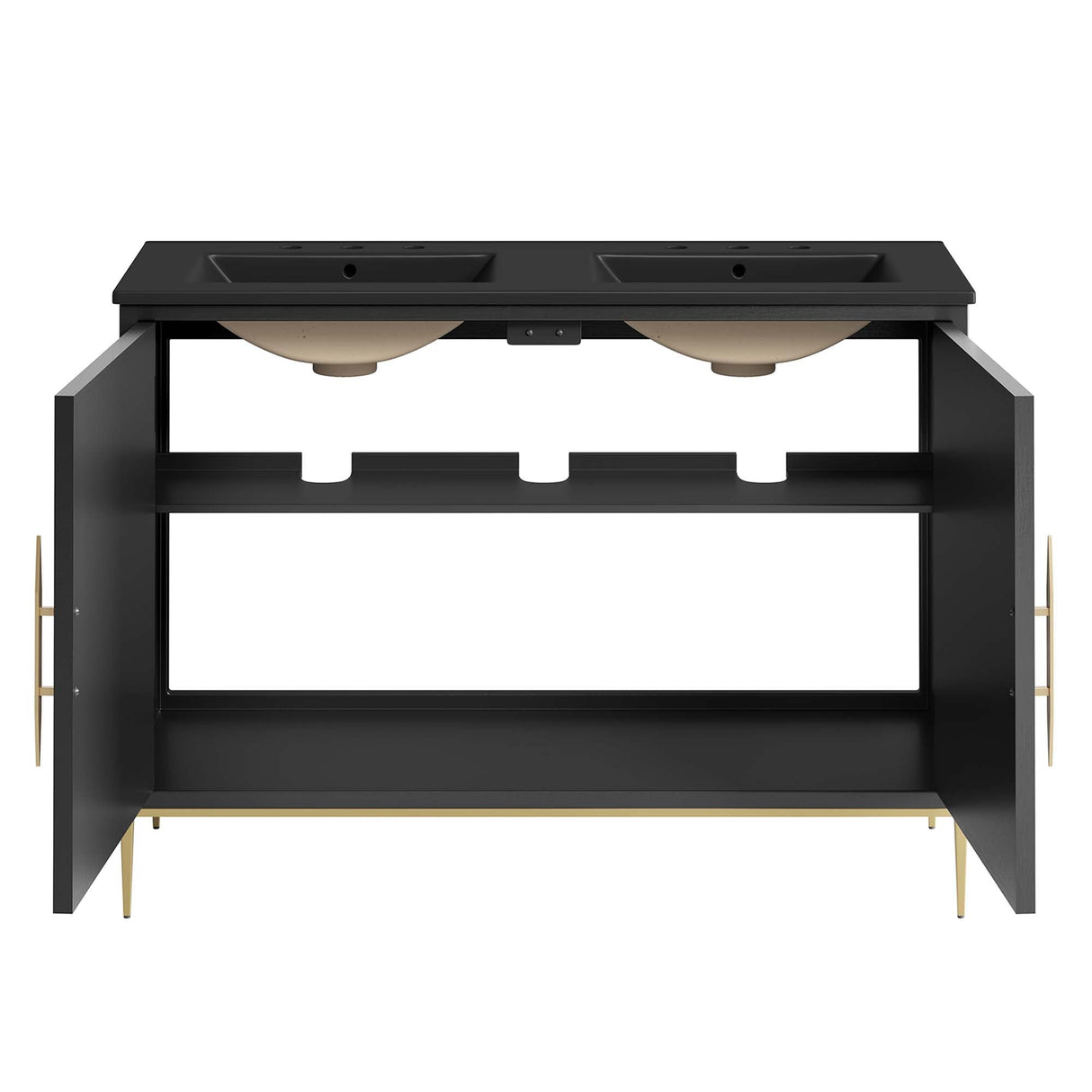 Awaken 48" Double Sink Bathroom Vanity by Modway