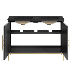 Awaken 48" Double Sink Bathroom Vanity by Modway