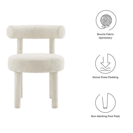 Toulouse Boucle Fabric Dining Chair by Modway