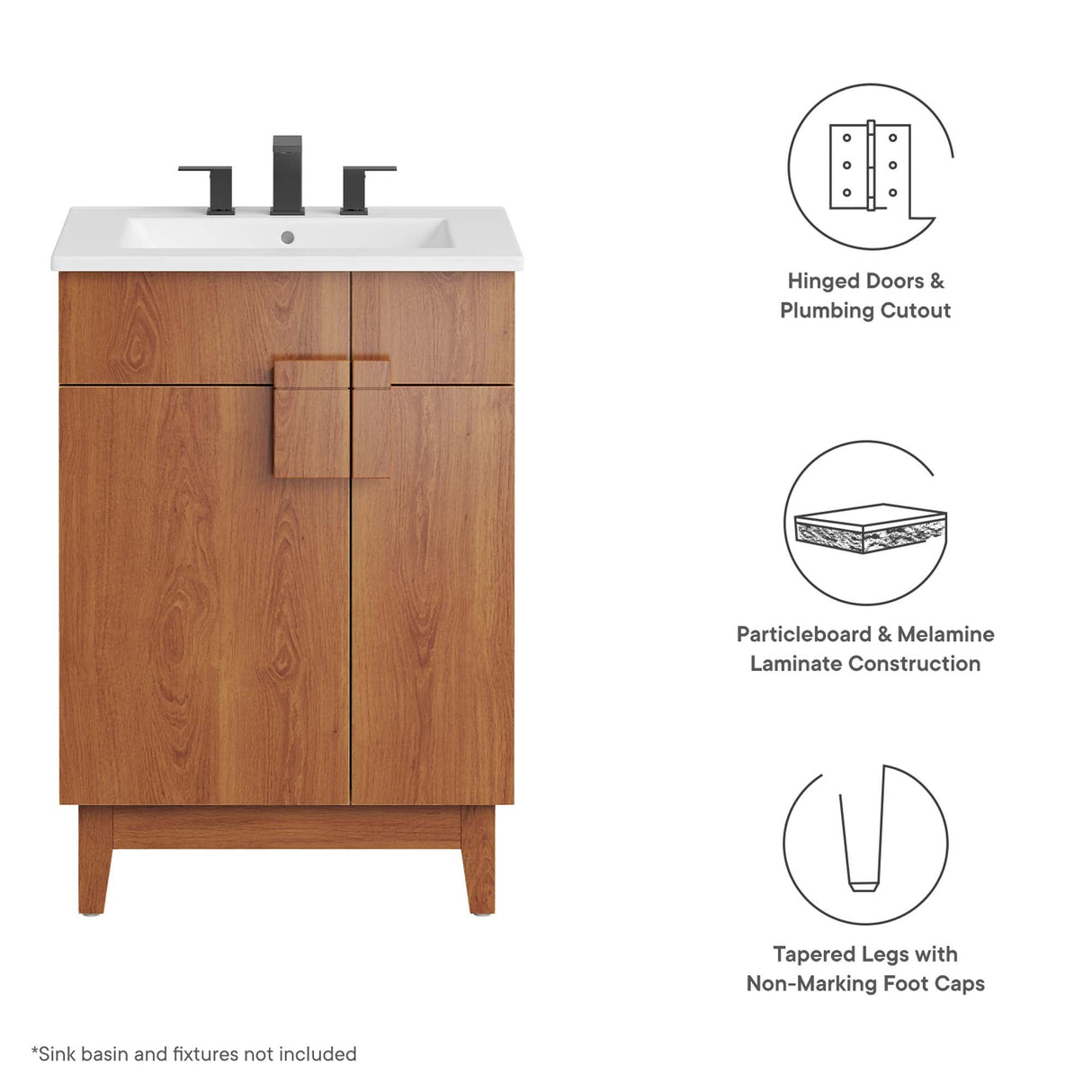 Miles 24-Inch Bathroom Vanity Cabinet by Modway