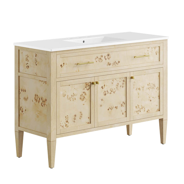 Elysian 48" Wood Single Sink Bathroom Vanity by Modway