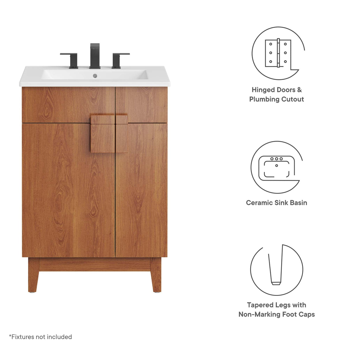 Miles 24" Bathroom Vanity by Modway