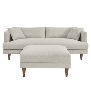 Zoya Down Filled Overstuffed Sofa and Ottoman Set by Modway