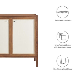 Capri 33" Wood Grain Storage Cabinet by Modway