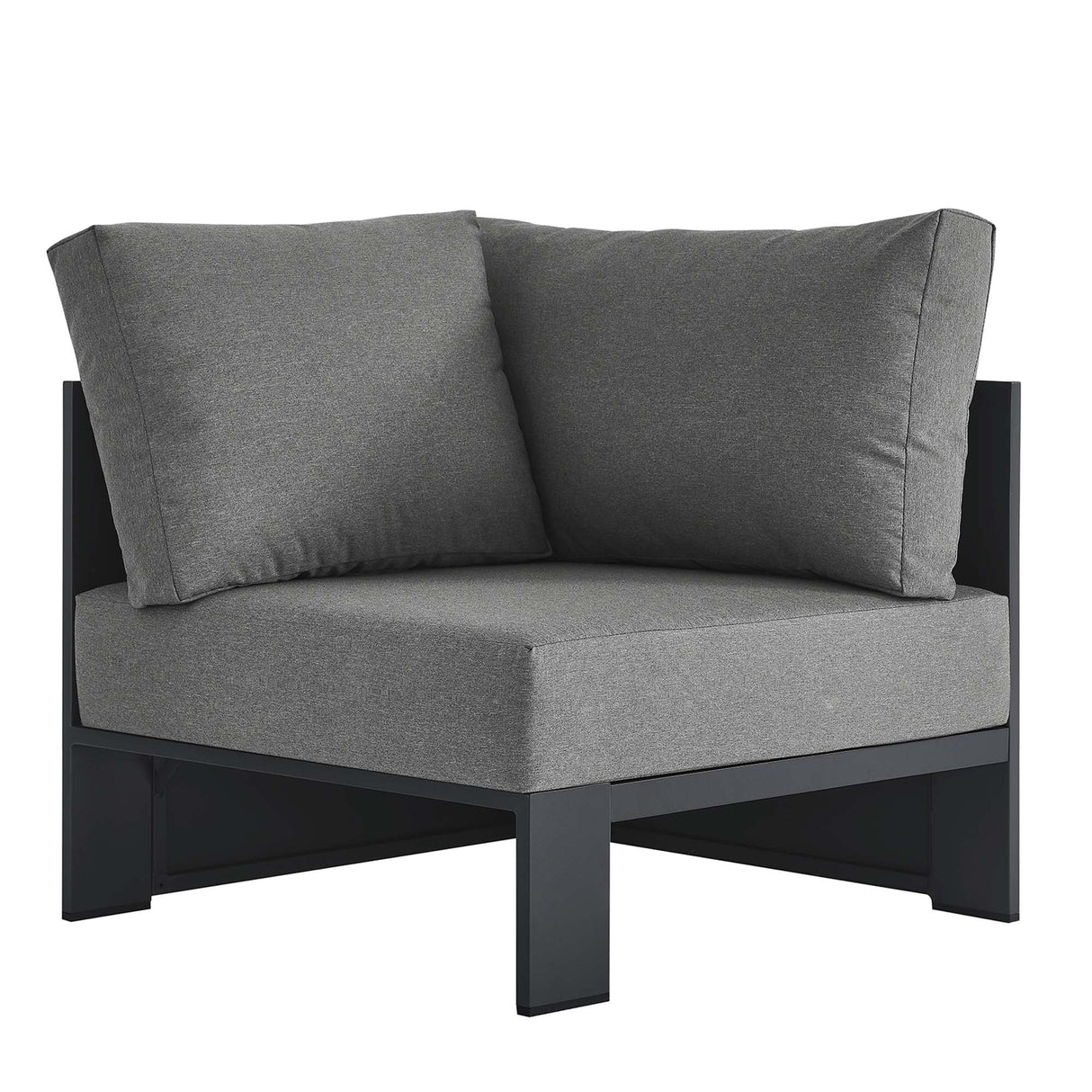 Tahoe Outdoor Patio Powder-Coated Aluminum Modular Corner Chair by Modway