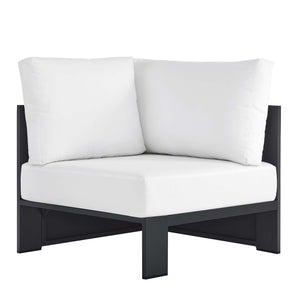 Tahoe Outdoor Patio Powder-Coated Aluminum Modular Corner Chair by Modway