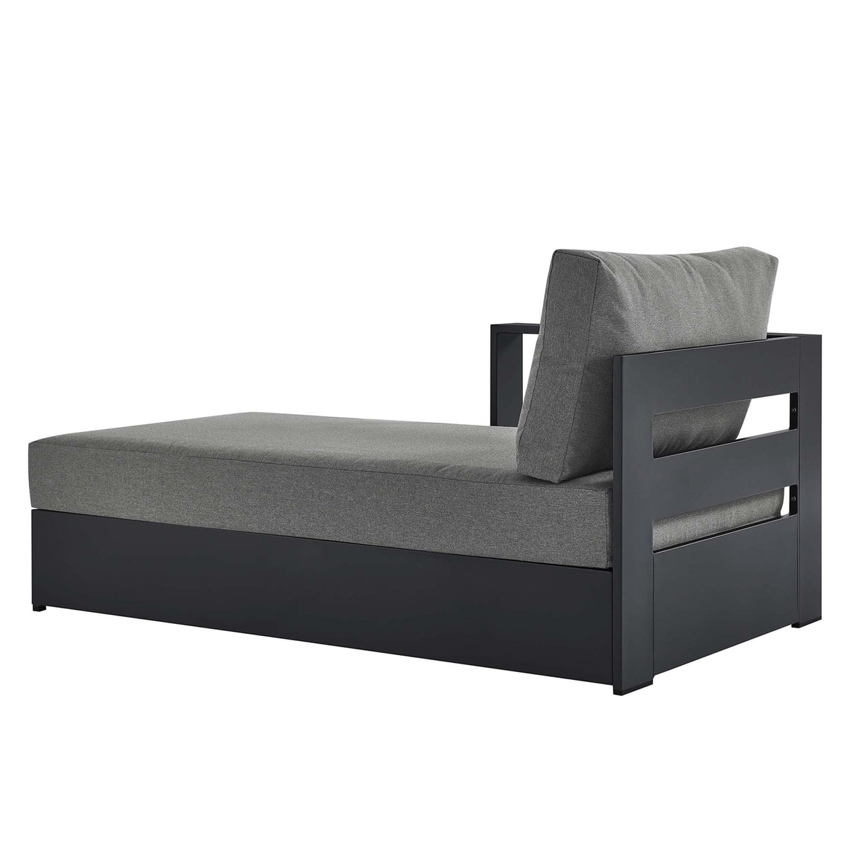 Tahoe Outdoor Patio Powder-Coated Aluminum Left-Facing Chaise Lounge