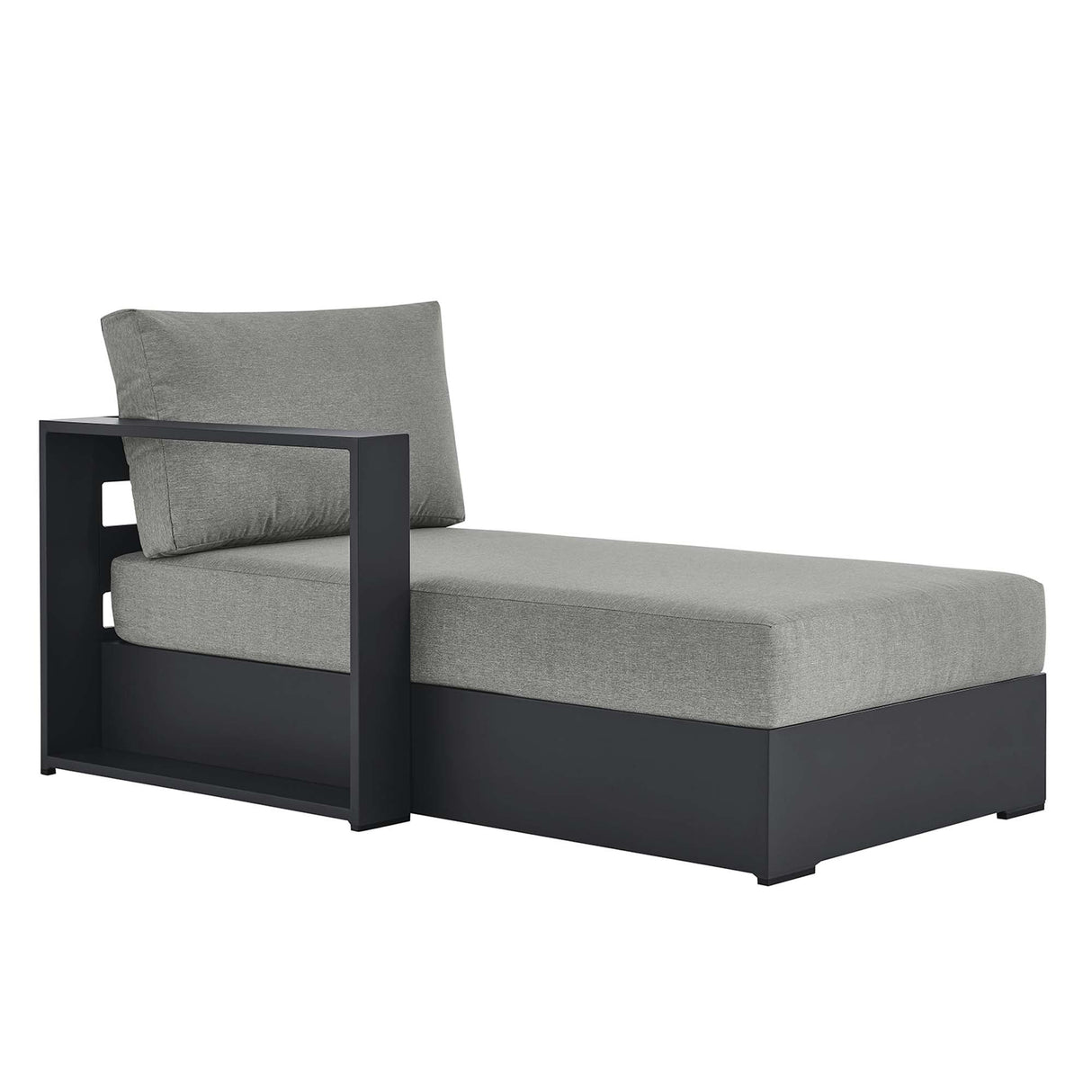 Tahoe Outdoor Patio Powder-Coated Aluminum Left-Facing Chaise Lounge