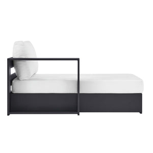 Tahoe Outdoor Patio Powder-Coated Aluminum Left-Facing Chaise Lounge