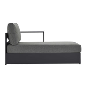 Tahoe Outdoor Patio Powder-Coated Aluminum Right-Facing Chaise Lounge