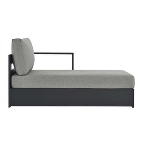 Tahoe Outdoor Patio Powder-Coated Aluminum Right-Facing Chaise Lounge