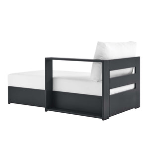 Tahoe Outdoor Patio Powder-Coated Aluminum Right-Facing Chaise Lounge
