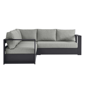 Tahoe 3-Piece Outdoor Patio Powder-Coated Aluminum Sectional Sofa by Modway