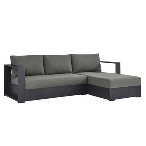 Tahoe 2-Piece Outdoor Aluminum Chaise Sectional Sofa