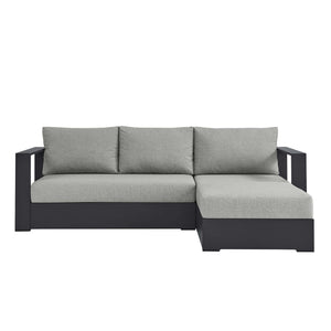 Tahoe 2-Piece Outdoor Aluminum Chaise Sectional Sofa