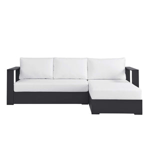 Tahoe 2-Piece Outdoor Aluminum Chaise Sectional Sofa