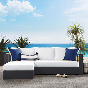 Tahoe 2-Piece Outdoor Patio Powder-Coated Aluminum Sectional Sofa Set