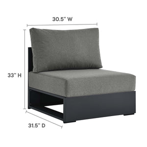 Tahoe 3-Piece Outdoor Patio Powder-Coated Aluminum Sectional Sofa Set