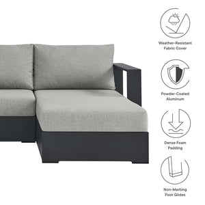 Tahoe 3-Piece Outdoor Patio Powder-Coated Aluminum Sectional Sofa Set