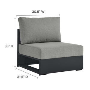 Tahoe 3-Piece Outdoor Patio Powder-Coated Aluminum Sectional Sofa Set by Modway