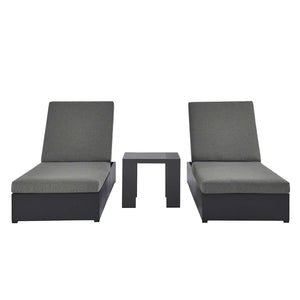 Tahoe 3-Piece Outdoor Patio Chaise Lounge Set
