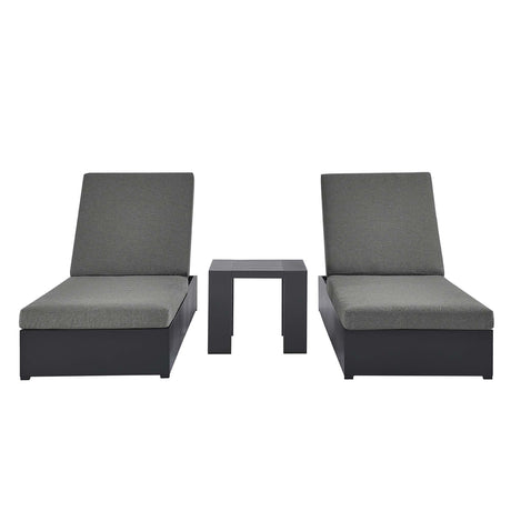 Tahoe 3-Piece Outdoor Patio Chaise Lounge Set
