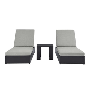 Tahoe 3-Piece Outdoor Patio Chaise Lounge Set