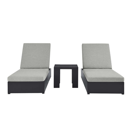 Tahoe 3-Piece Outdoor Patio Chaise Lounge Set