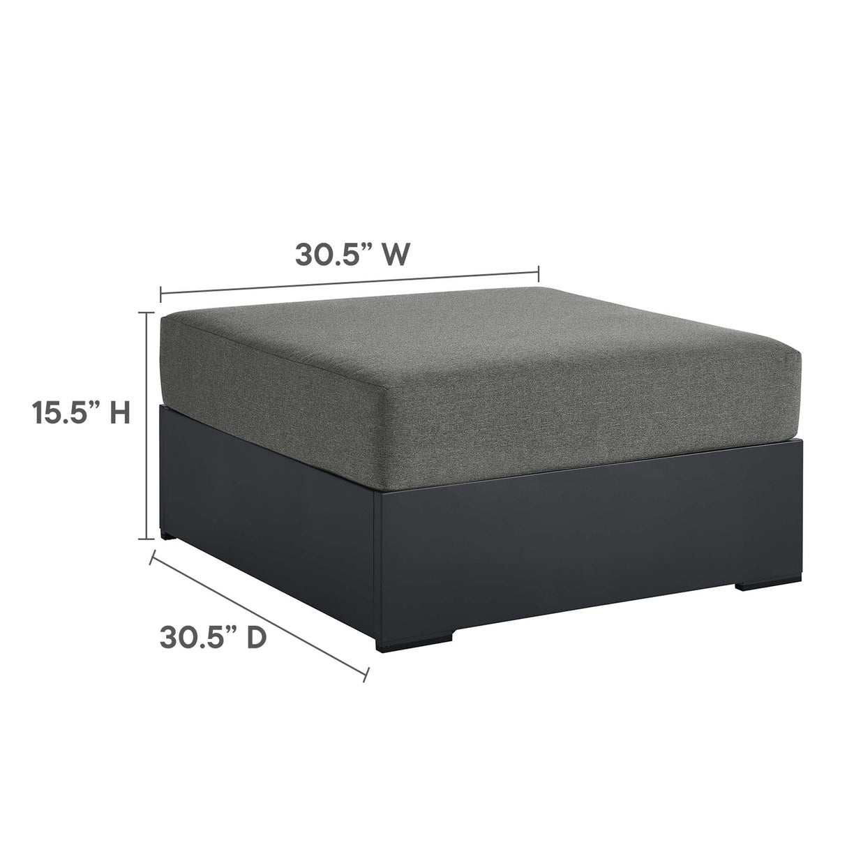 Tahoe 5-Piece Outdoor Patio Sectional Sofa Set by Modway