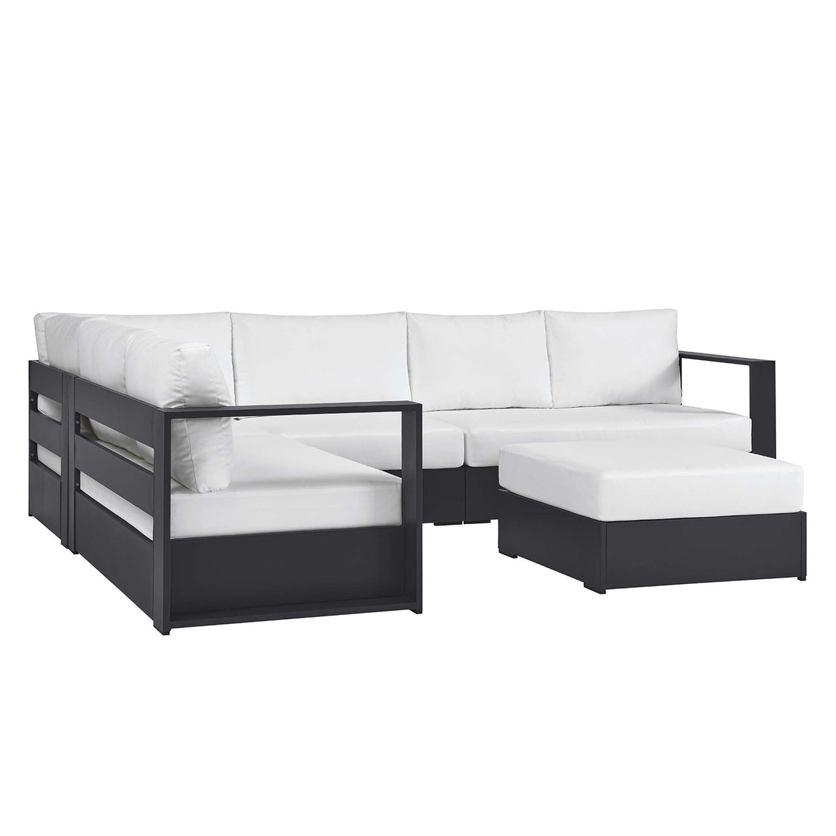 Tahoe 5-Piece Outdoor Patio Sectional Sofa Set by Modway